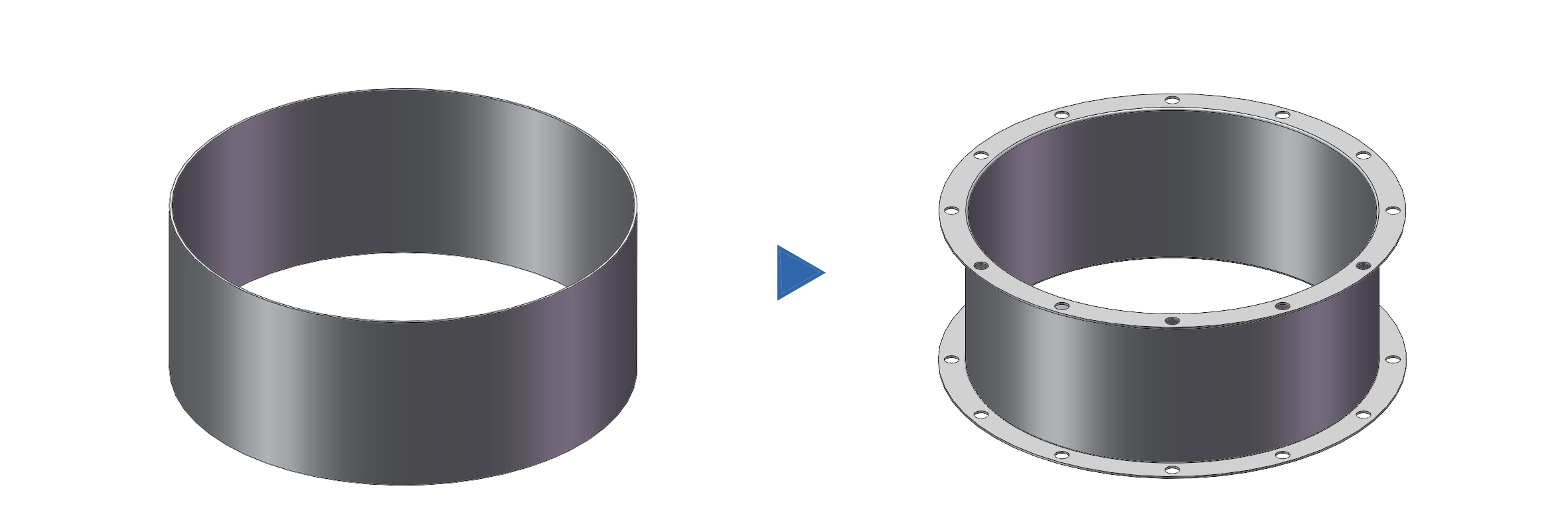 flanging punching machine