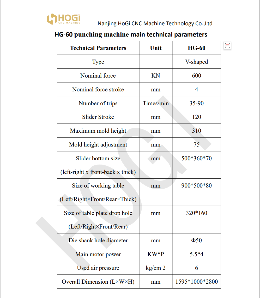 metal parts punching machine