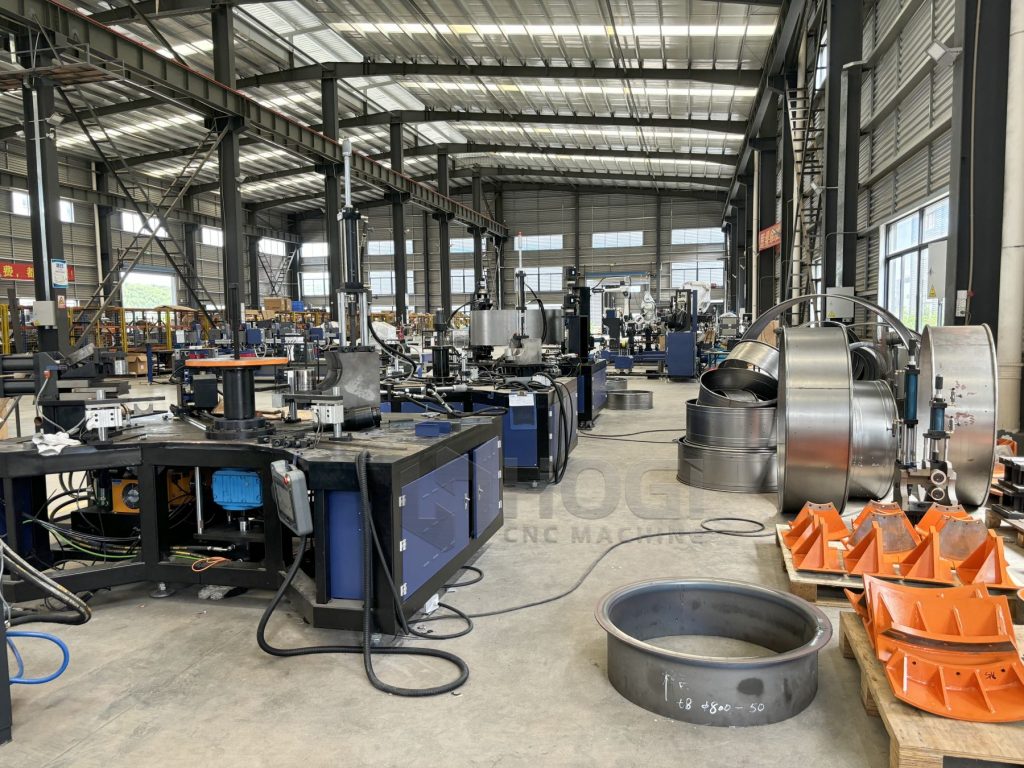 cylinder flanging machine