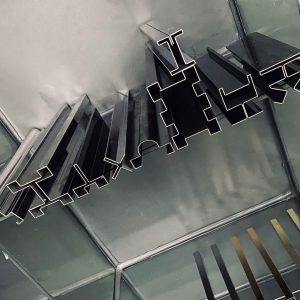 stainless steel T profiles decoration