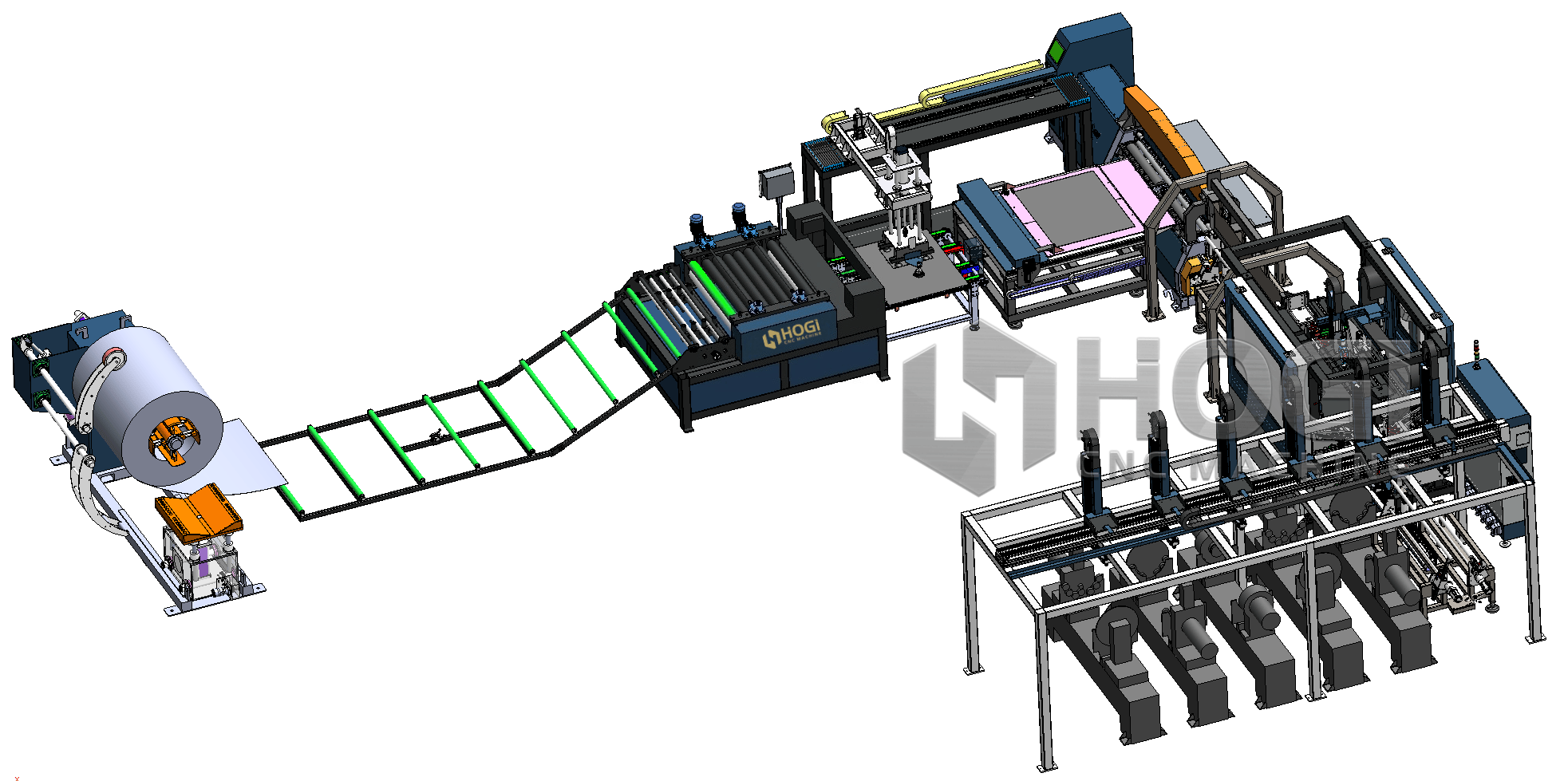 rolling welding machines production line